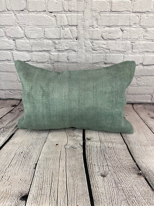 16 x 24 Hemp Pillow Turkish Cushion Natural Spanish Green Pillow Cushion Cover #6045