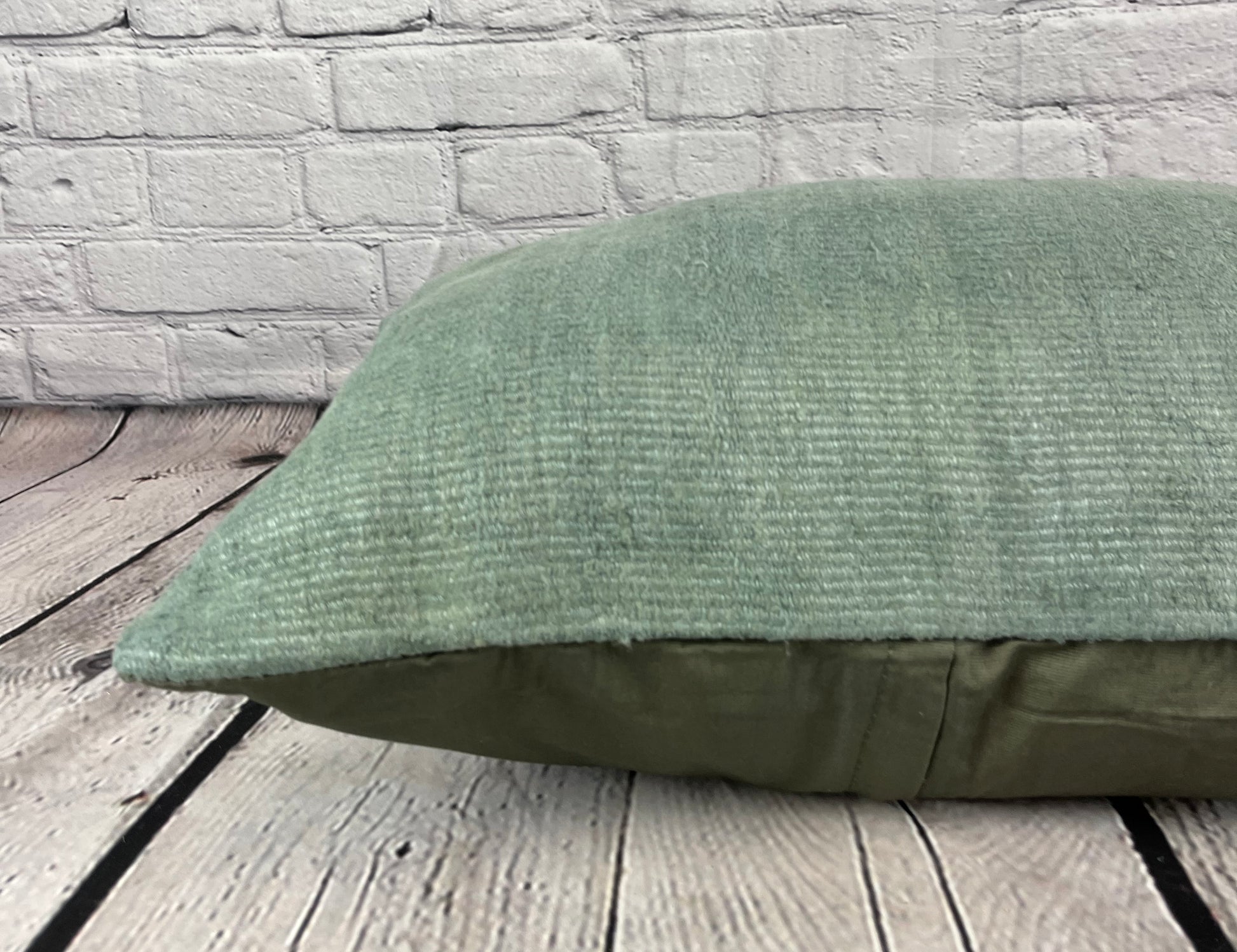 16 x 24 Hemp Pillow Turkish Cushion Natural Spanish Green Pillow Cushion Cover #6045