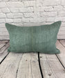 16 x 24 Hemp Pillow Turkish Cushion Natural Spanish Green Pillow Cushion Cover #6029