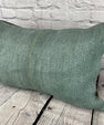 16 x 24 Hemp Pillow Turkish Cushion Natural Spanish Green Pillow Cushion Cover #6029
