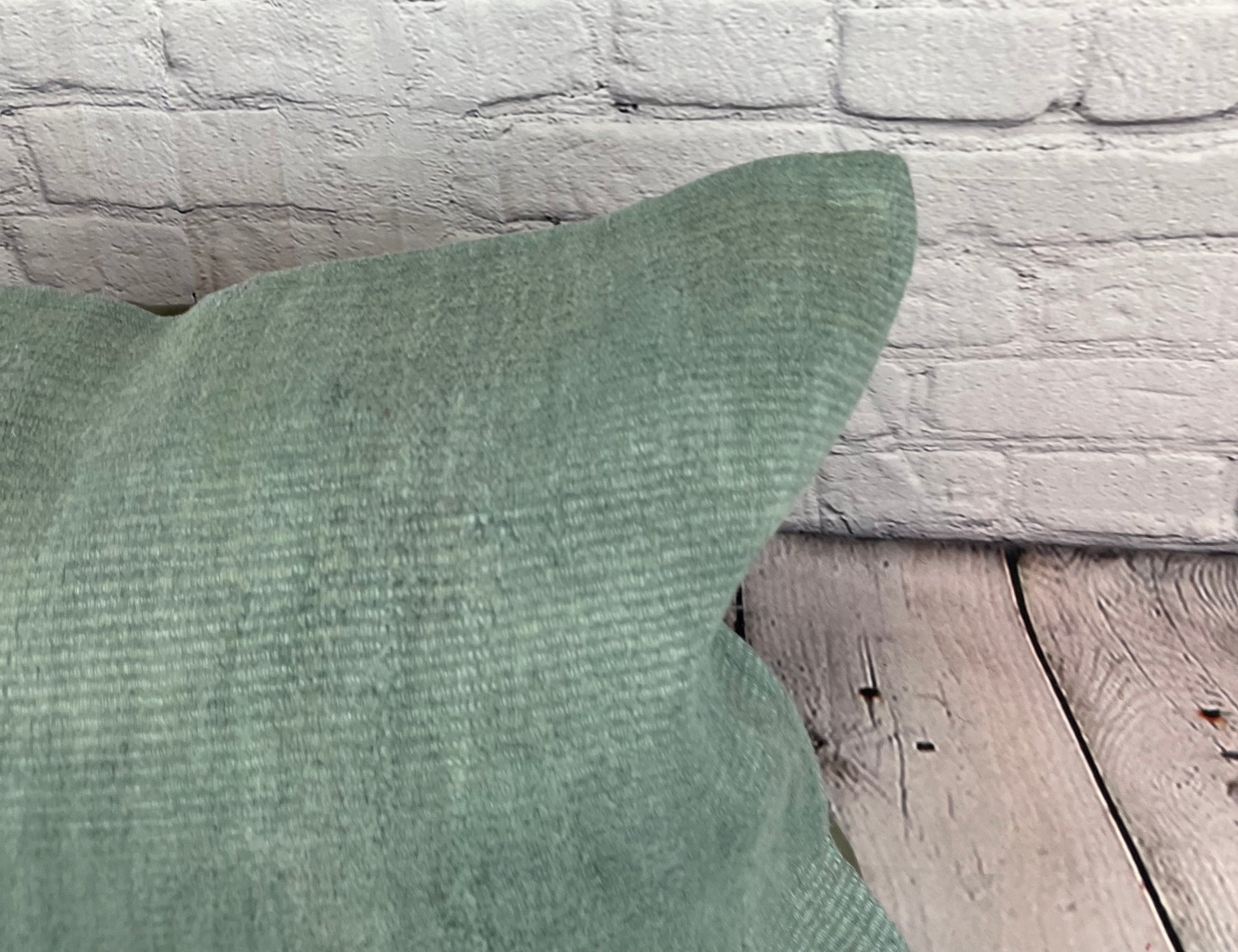 16 x 24 Hemp Pillow Turkish Cushion Natural Spanish Green Pillow Cushion Cover #6026