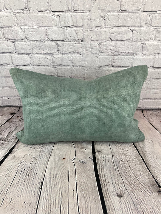 16 x 24 Hemp Pillow Turkish Cushion Natural Spanish Green Pillow Cushion Cover #6033