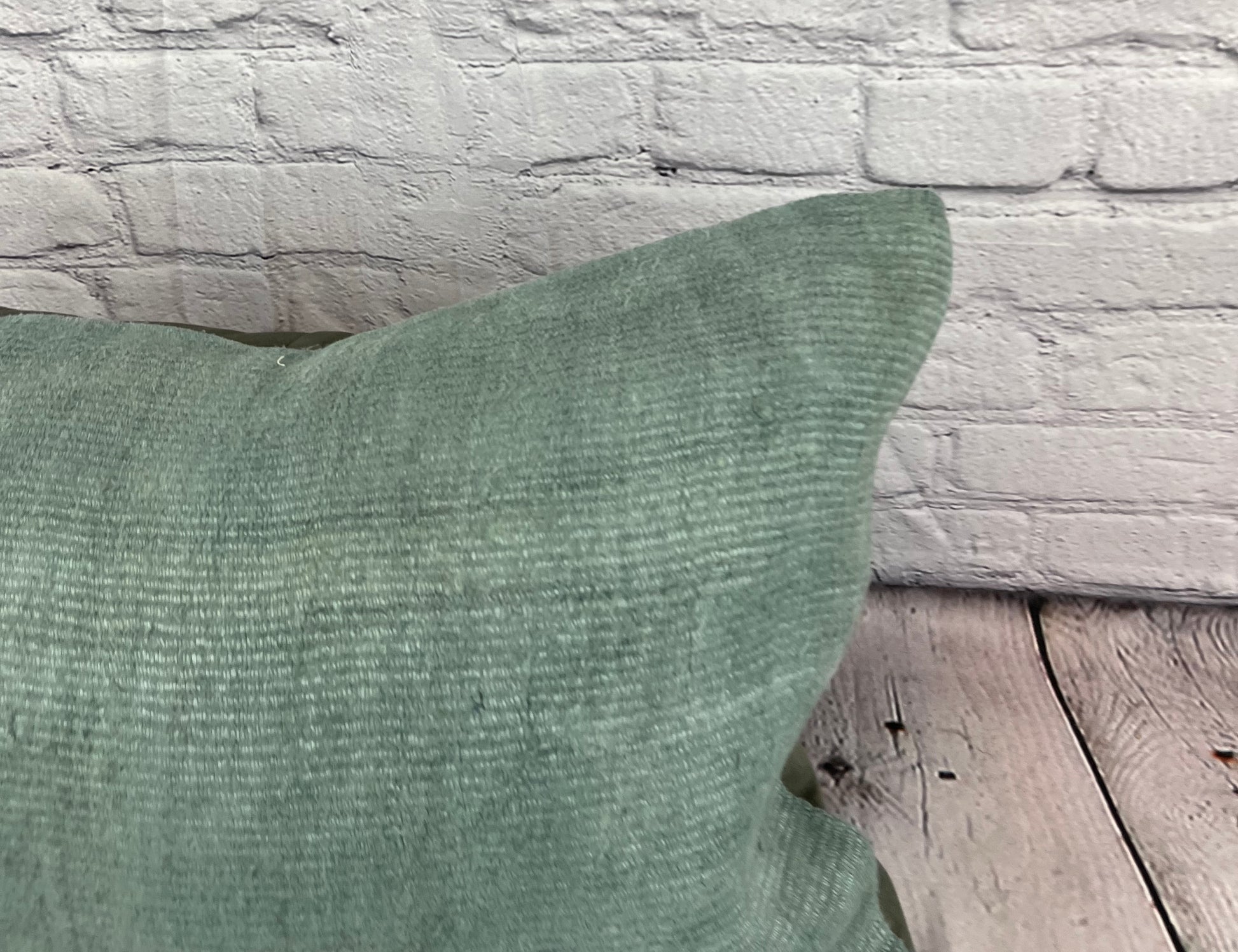 16 x 24 Hemp Pillow Turkish Cushion Natural Spanish Green Pillow Cushion Cover #6033