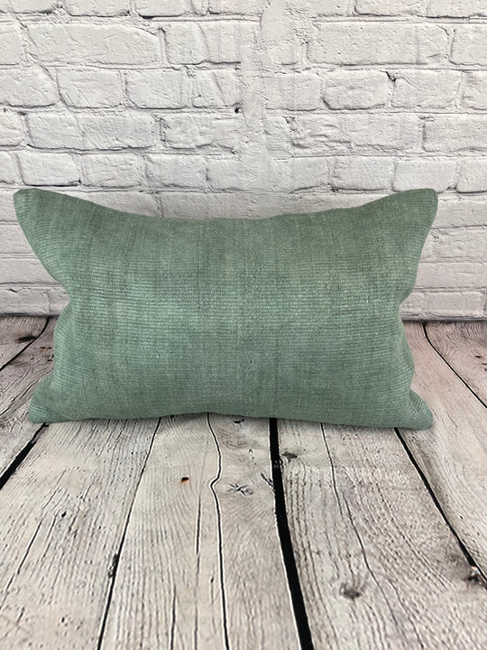 16 x 24 Hemp Pillow Turkish Cushion Natural Spanish Green Pillow Cushion Cover #6037
