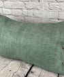16 x 24 Hemp Pillow Turkish Cushion Natural Spanish Green Pillow Cushion Cover #6037