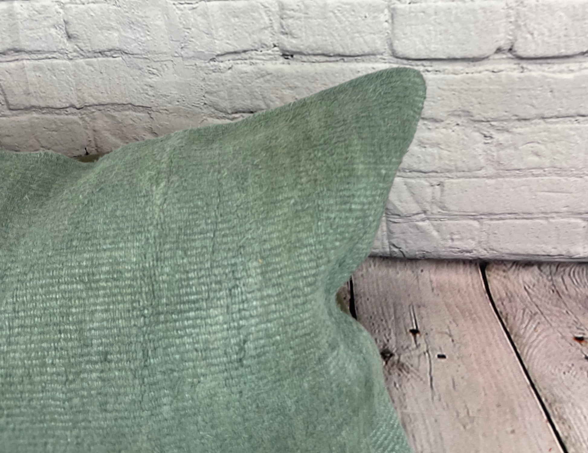 16 x 24 Hemp Pillow Turkish Cushion Natural Spanish Green Pillow Cushion Cover #6039
