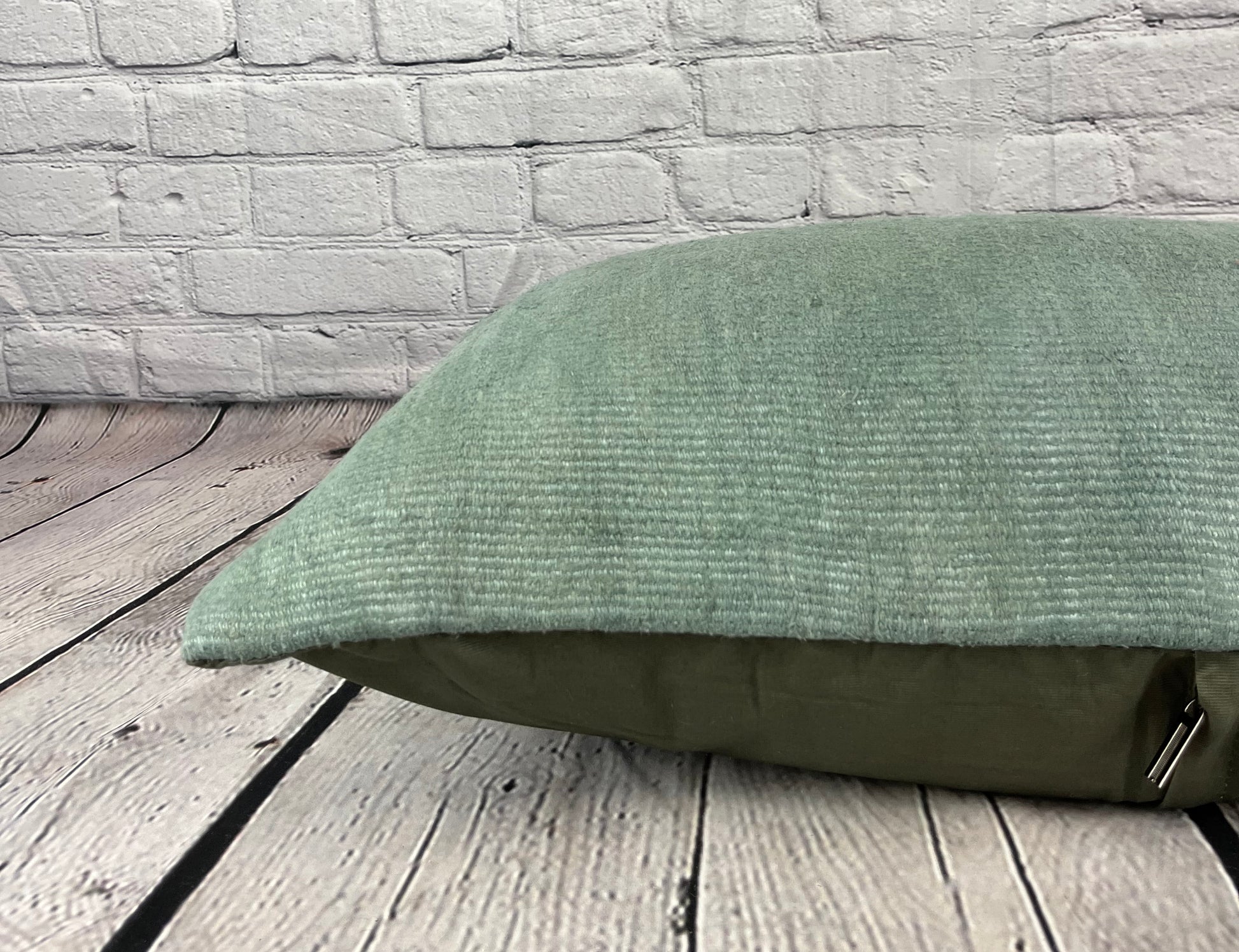 16 x 24 Hemp Pillow Turkish Cushion Natural Spanish Green Pillow Cushion Cover #6039