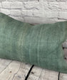 16 x 24 Hemp Pillow Turkish Cushion Natural Spanish Green Pillow Cushion Cover #6025