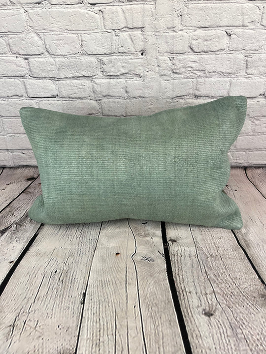 16 x 24 Hemp Pillow Turkish Cushion Natural Spanish Green Pillow Cushion Cover #6033