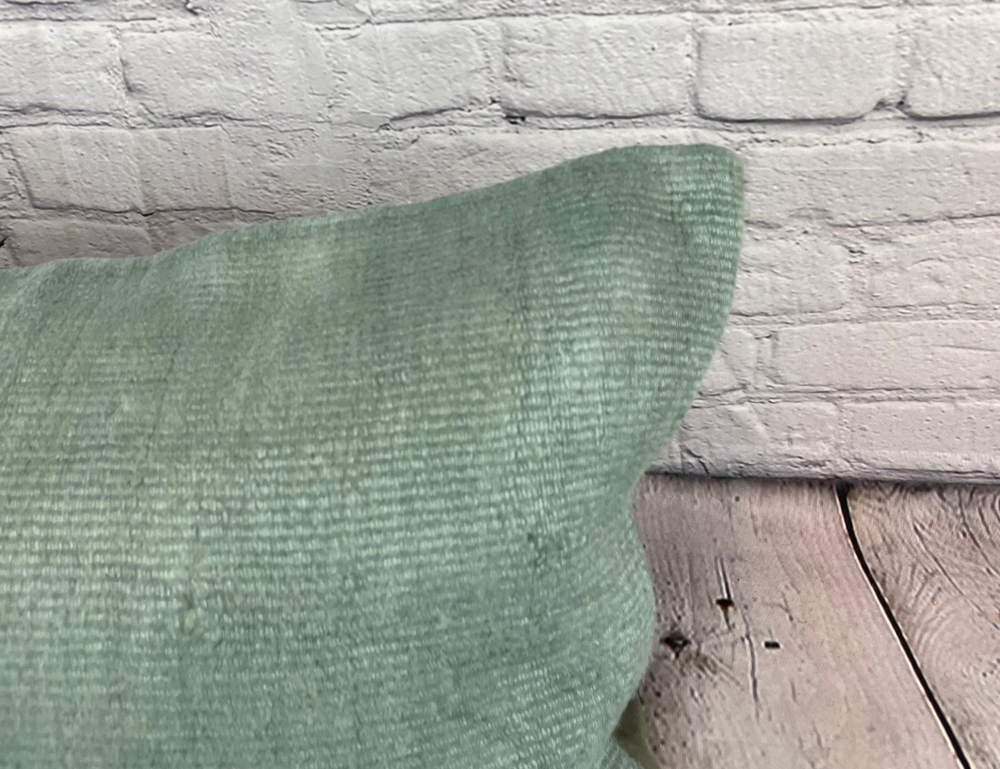 16 x 24 Hemp Pillow Turkish Cushion Natural Spanish Green Pillow Cushion Cover #6033