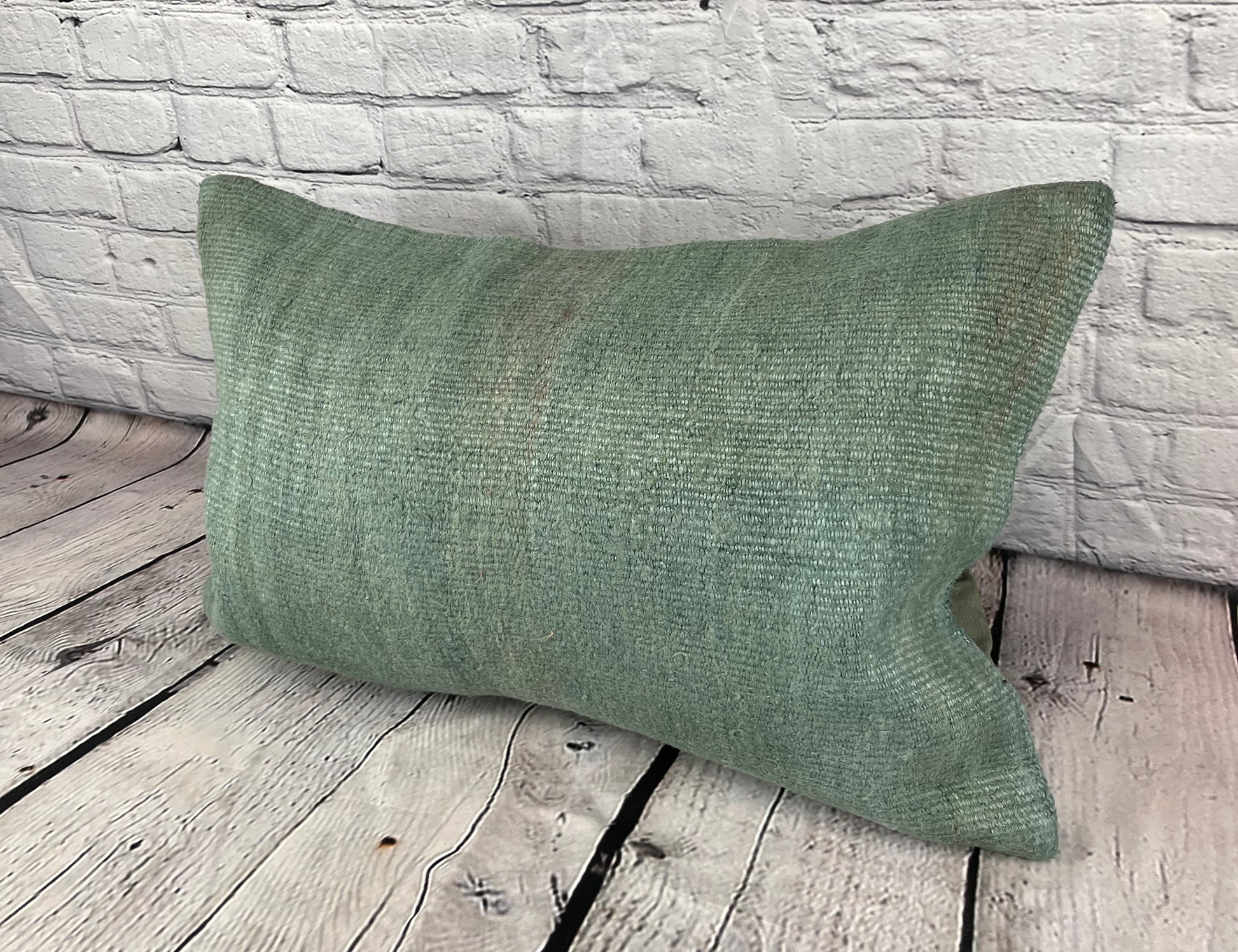 16 x 24 Hemp Pillow Turkish Cushion Natural Spanish Green Pillow Cushion Cover #6035