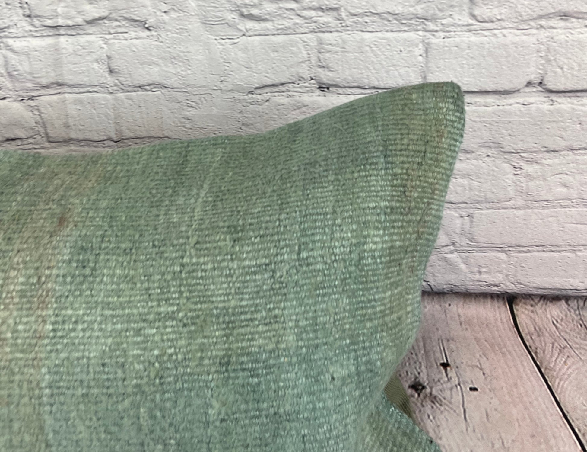 16 x 24 Hemp Pillow Turkish Cushion Natural Spanish Green Pillow Cushion Cover #6035