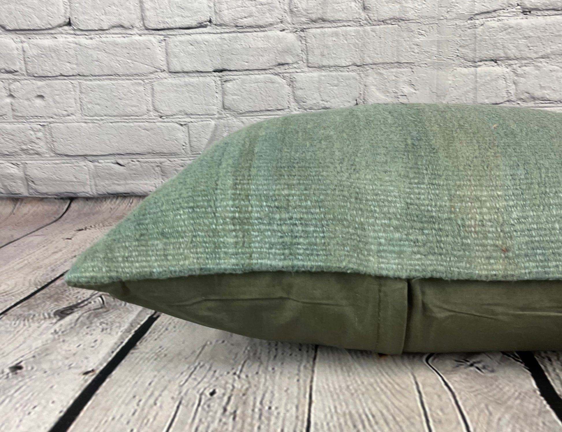 16 x 24 Hemp Pillow Turkish Cushion Natural Spanish Green Pillow Cushion Cover #6035