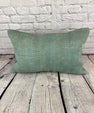 16 x 24 Hemp Pillow Turkish Cushion Natural Spanish Green Pillow Cushion Cover #6031