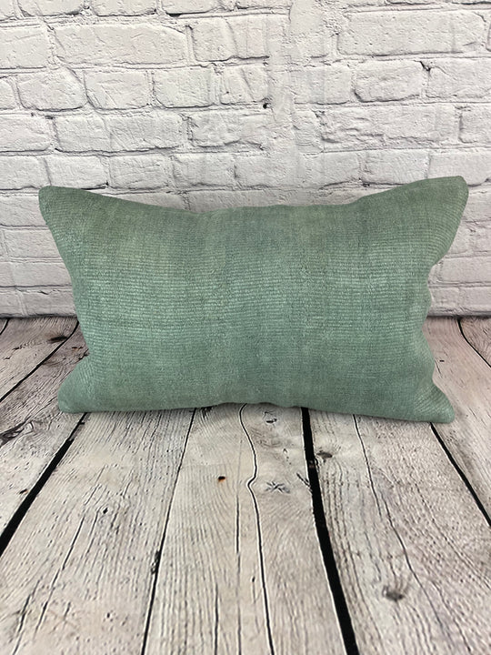 16 x 24 Hemp Pillow Turkish Cushion Natural Spanish Green Pillow Cushion Cover #6031