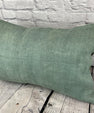 16 x 24 Hemp Pillow Turkish Cushion Natural Spanish Green Pillow Cushion Cover #6031