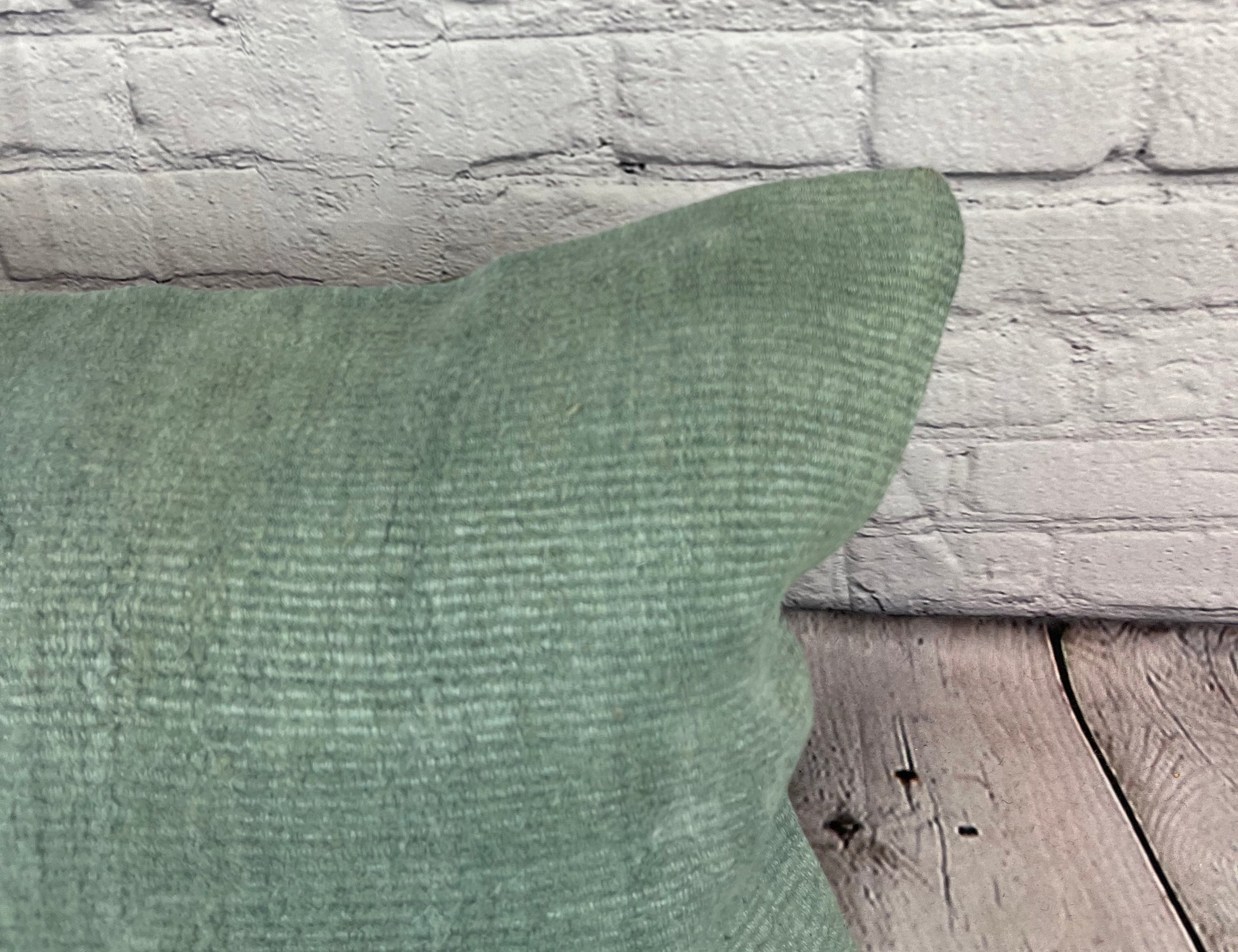 16 x 24 Hemp Pillow Turkish Cushion Natural Spanish Green Pillow Cushion Cover #6031