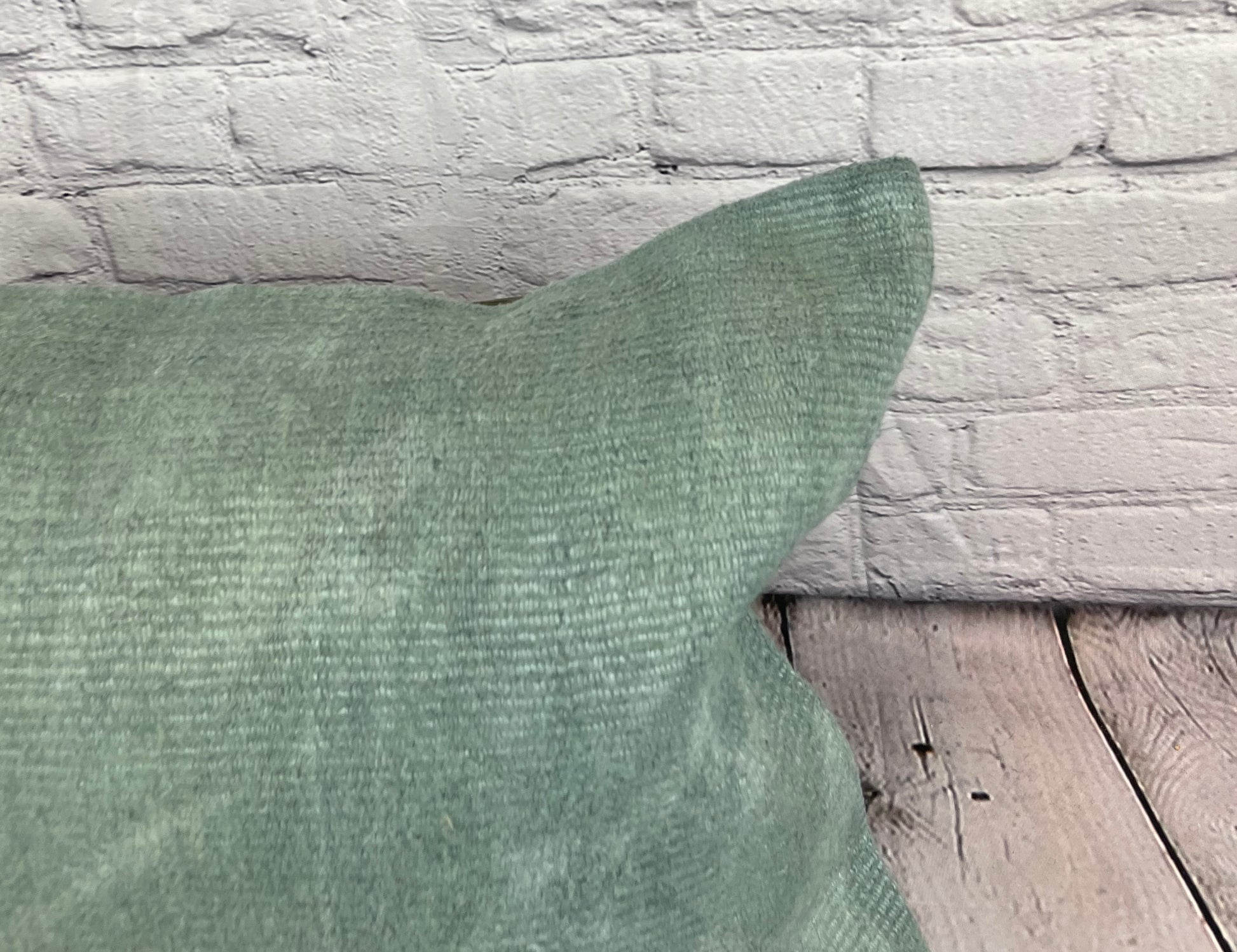16 x 24 Hemp Pillow Turkish Cushion Natural Spanish Green Pillow Cushion Cover #6036