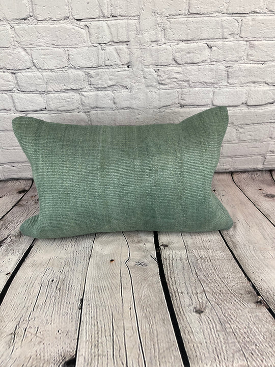 16 x 24 Hemp Pillow Turkish Cushion Natural Spanish Green Pillow Cushion Cover #6040