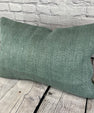 16 x 24 Hemp Pillow Turkish Cushion Natural Spanish Green Pillow Cushion Cover #6041