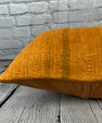 16 x 24 Hemp Pillow Turkish Cushion Natural Orange Pillow Cushion Cover #6266