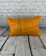 16 x 24 Hemp Pillow Turkish Cushion Natural Orange Pillow Cushion Cover #6275