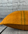 16 x 24 Hemp Pillow Turkish Cushion Natural Orange Pillow Cushion Cover #6275