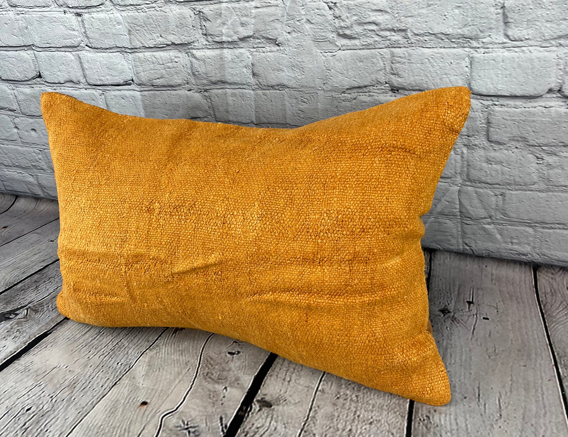 16 x 24 Hemp Pillow Turkish Cushion Natural Orange Pillow Cushion Cover #6278