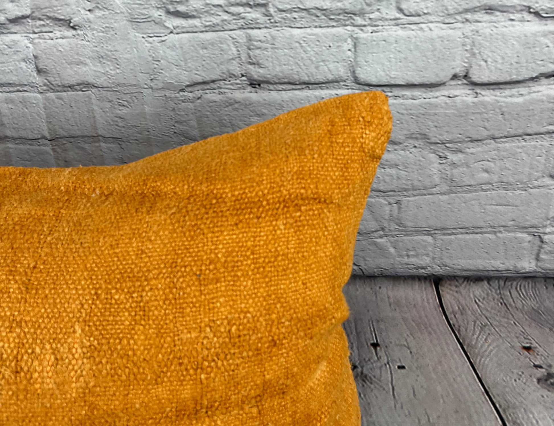 16 x 24 Hemp Pillow Turkish Cushion Natural Orange Pillow Cushion Cover #6278