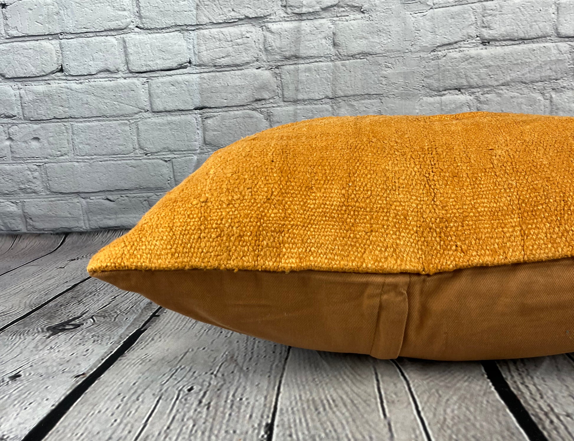 16 x 24 Hemp Pillow Turkish Cushion Natural Orange Pillow Cushion Cover #6278