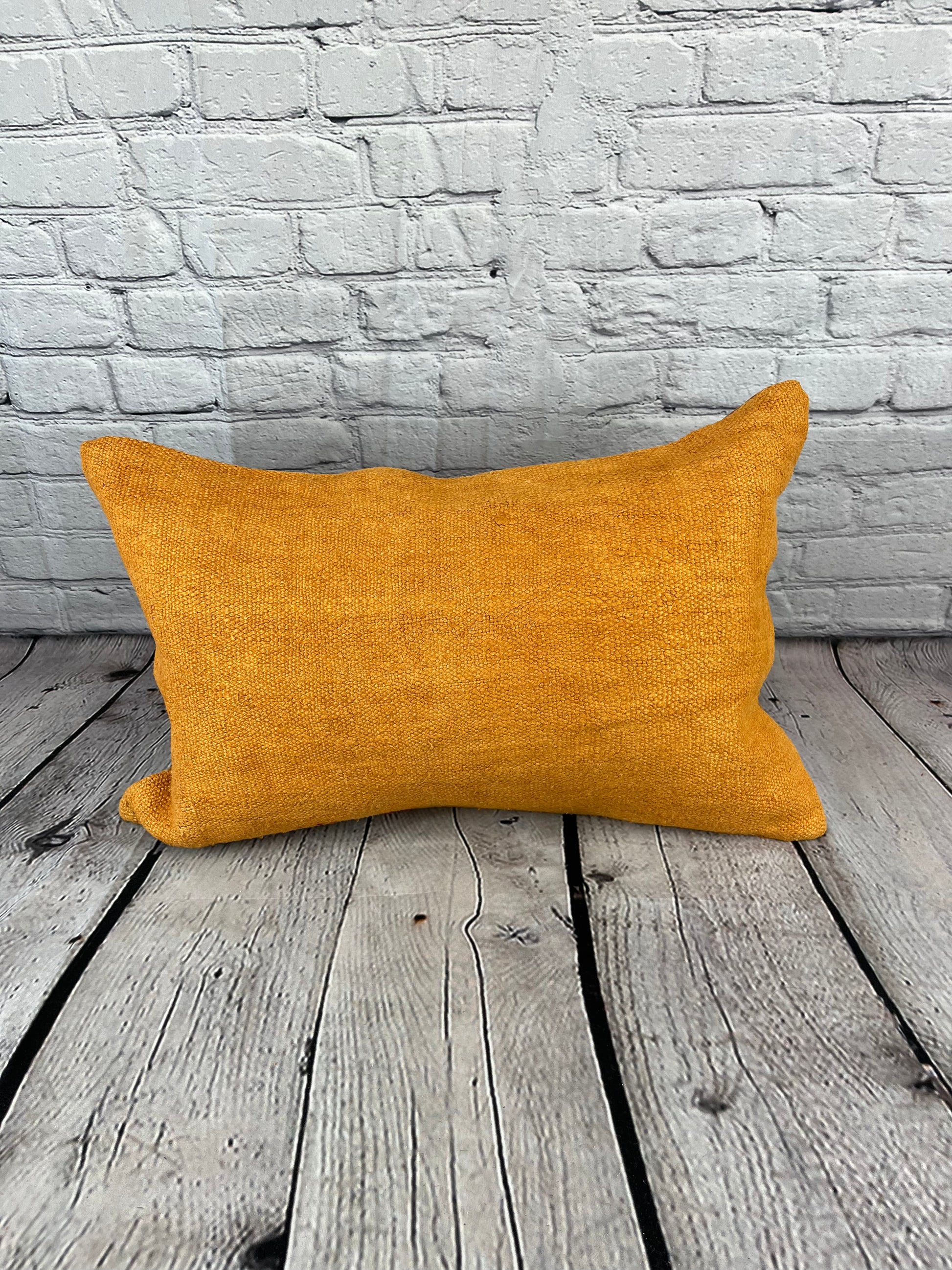 16 x 24 Hemp Pillow Turkish Cushion Natural Orange Pillow Cushion Cover #6260