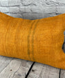 16 x 24 Hemp Pillow Turkish Cushion Natural Orange Pillow Cushion Cover #6261