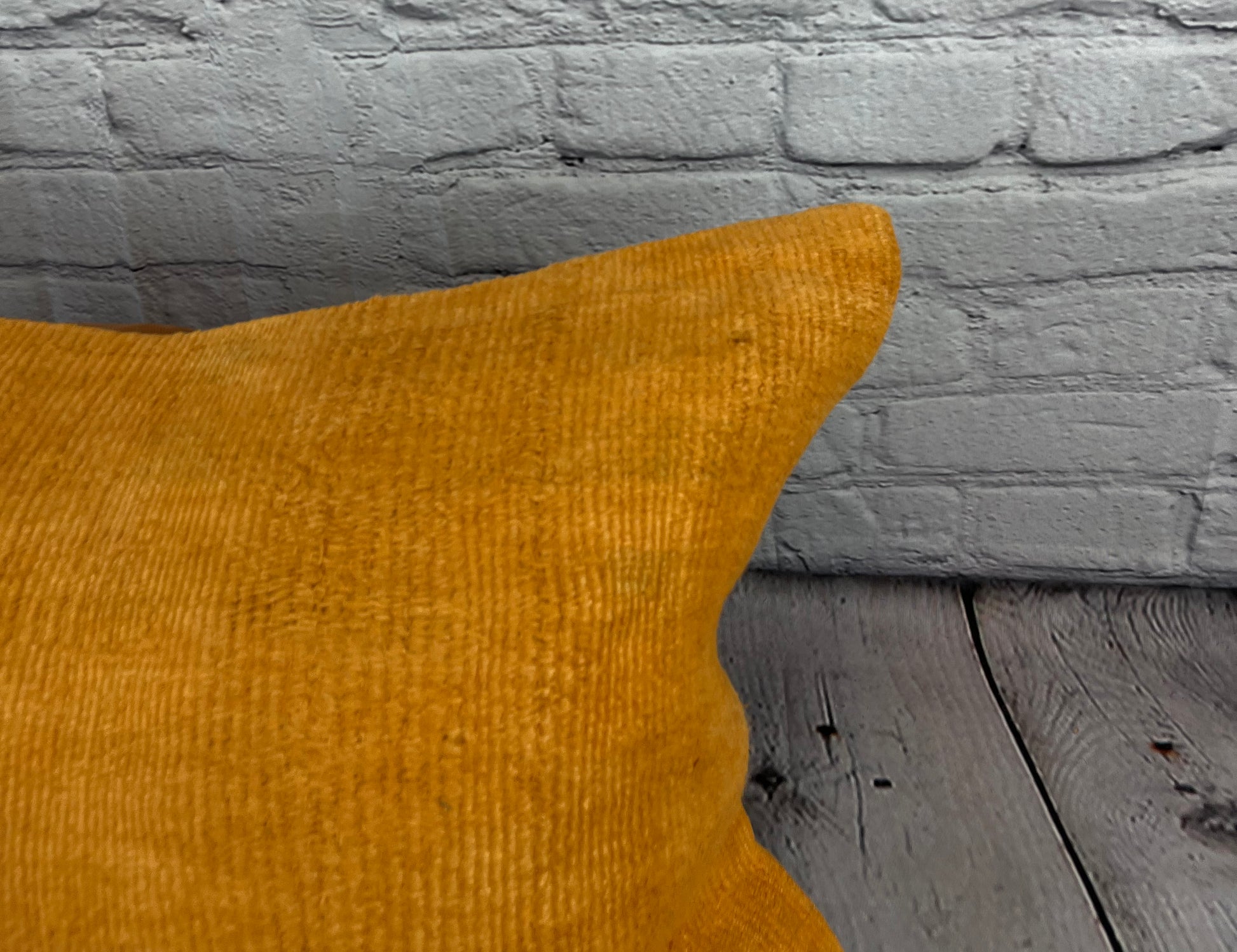 16 x 24 Hemp Pillow Turkish Cushion Natural Orange Pillow Cushion Cover #6262