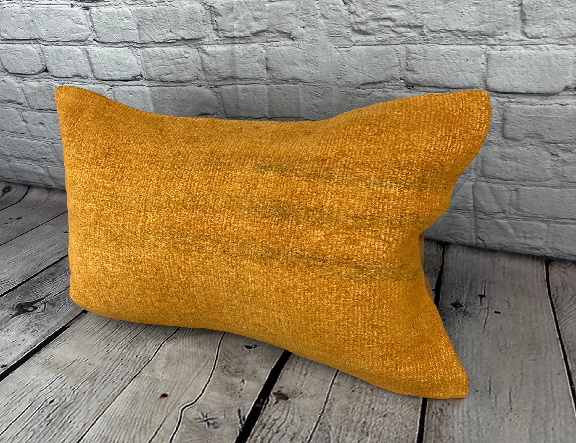 16 x 24 Hemp Pillow Turkish Cushion Natural Orange Pillow Cushion Cover #6264
