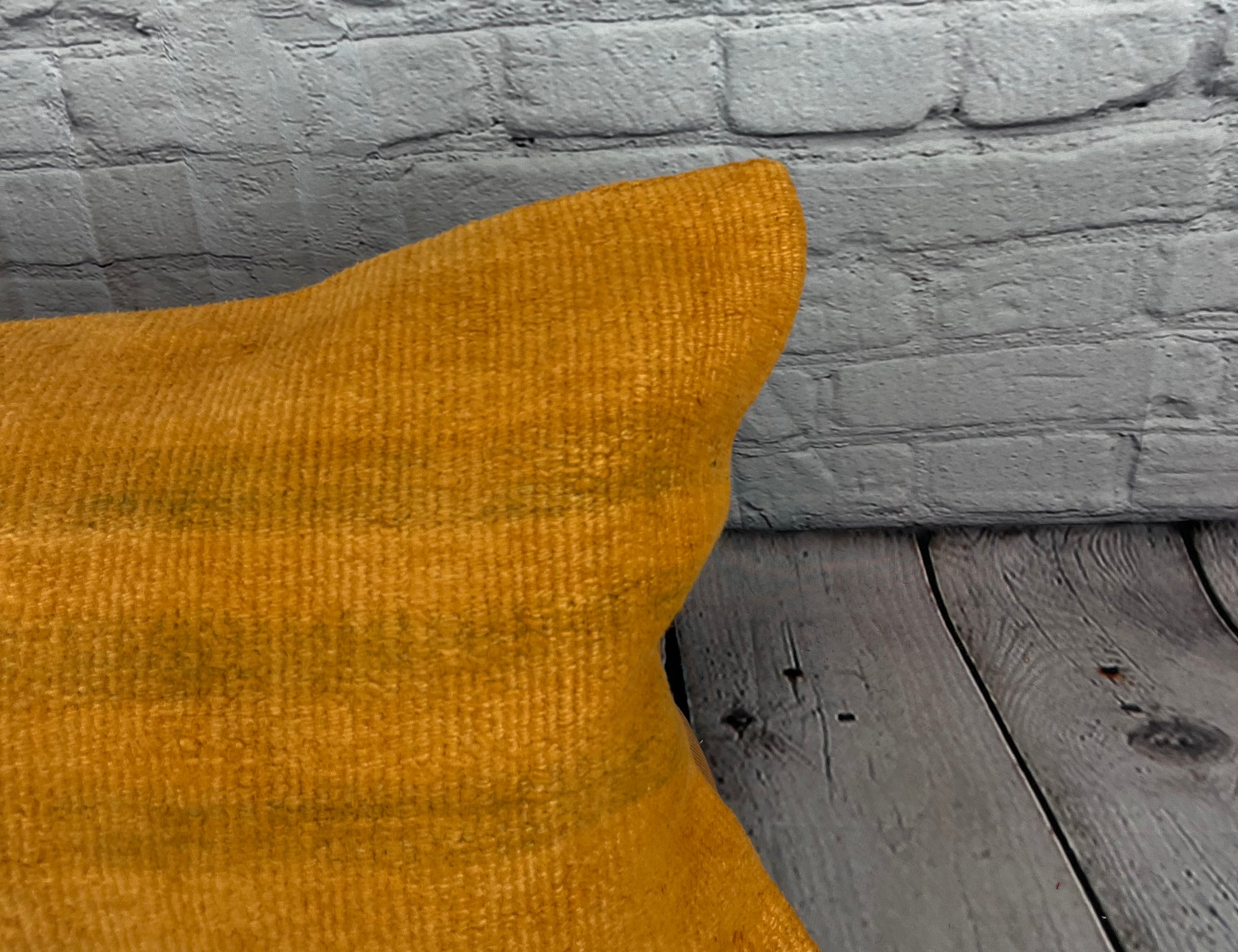 16 x 24 Hemp Pillow Turkish Cushion Natural Orange Pillow Cushion Cover #6264