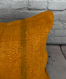 16 x 24 Hemp Pillow Turkish Cushion Natural Orange Pillow Cushion Cover #6265