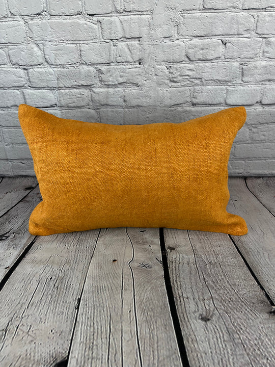 16 x 24 Hemp Pillow Turkish Cushion Natural Orange Pillow Cushion Cover #6270
