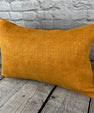 16 x 24 Hemp Pillow Turkish Cushion Natural Orange Pillow Cushion Cover #6270