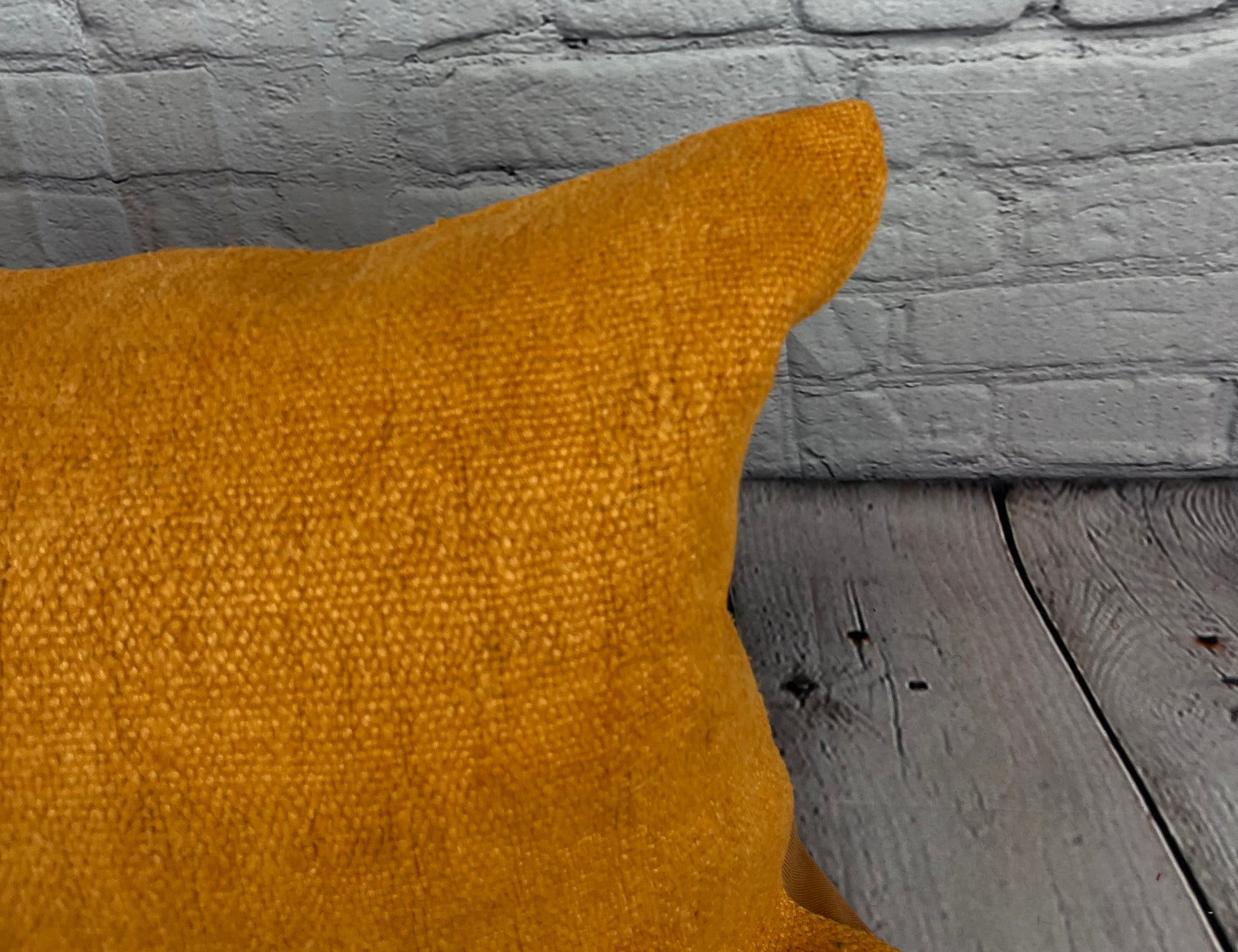 16 x 24 Hemp Pillow Turkish Cushion Natural Orange Pillow Cushion Cover #6270