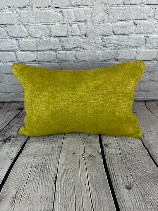 16 x 24 Hemp Pillow Turkish Cushion Natural Green Pillow Cushion Cover #6378