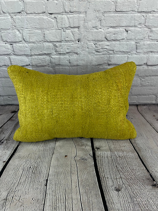 16 x 24 Hemp Pillow Turkish Cushion Natural Green Pillow Cushion Cover #6367