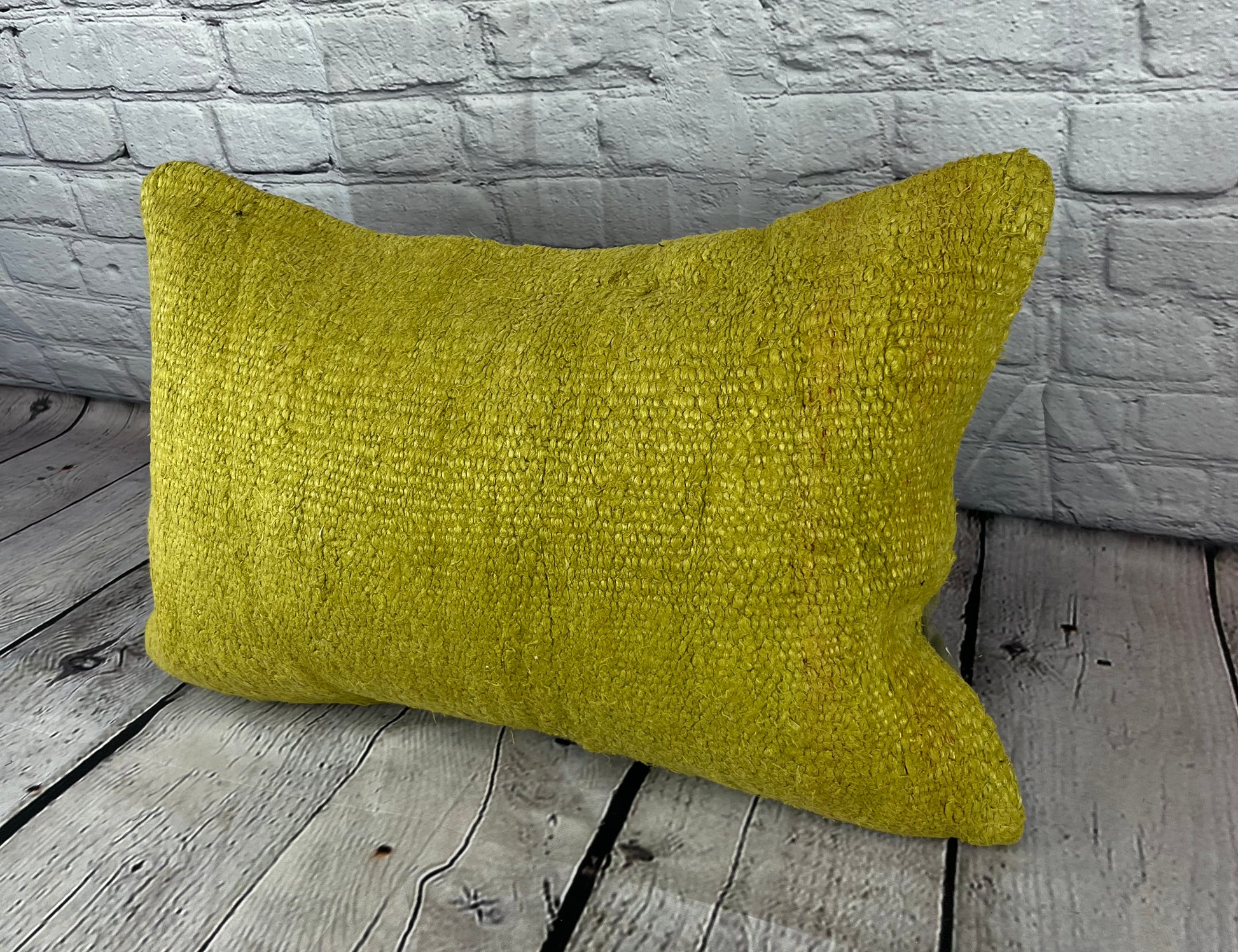 16 x 24 Hemp Pillow Turkish Cushion Natural Green Pillow Cushion Cover #6367