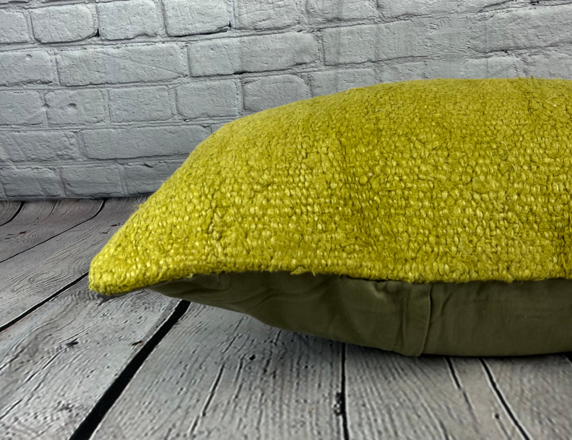 16 x 24 Hemp Pillow Turkish Cushion Natural Green Pillow Cushion Cover #6367