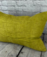 16 x 24 Hemp Pillow Turkish Cushion Natural Green Pillow Cushion Cover #6368