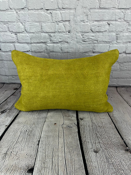 16 x 24 Hemp Pillow Turkish Cushion Natural Green Pillow Cushion Cover #6380