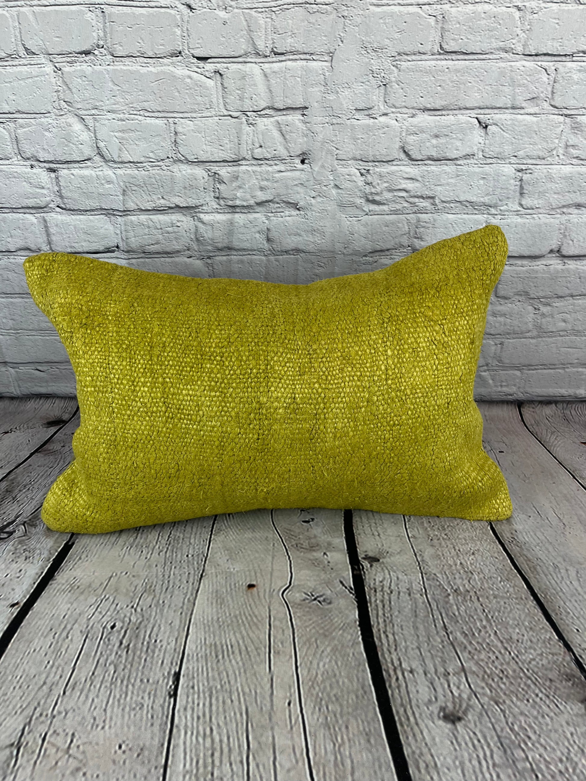 16 x 24 Hemp Pillow Turkish Cushion Natural Green Pillow Cushion Cover #6381