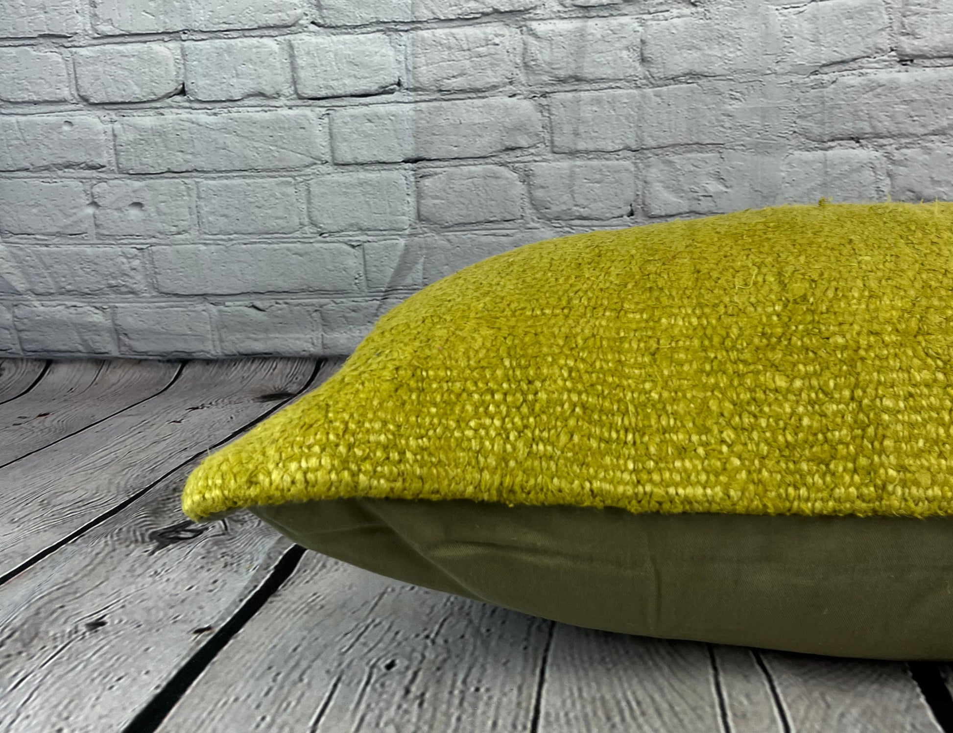 16 x 24 Hemp Pillow Turkish Cushion Natural Green Pillow Cushion Cover #6381