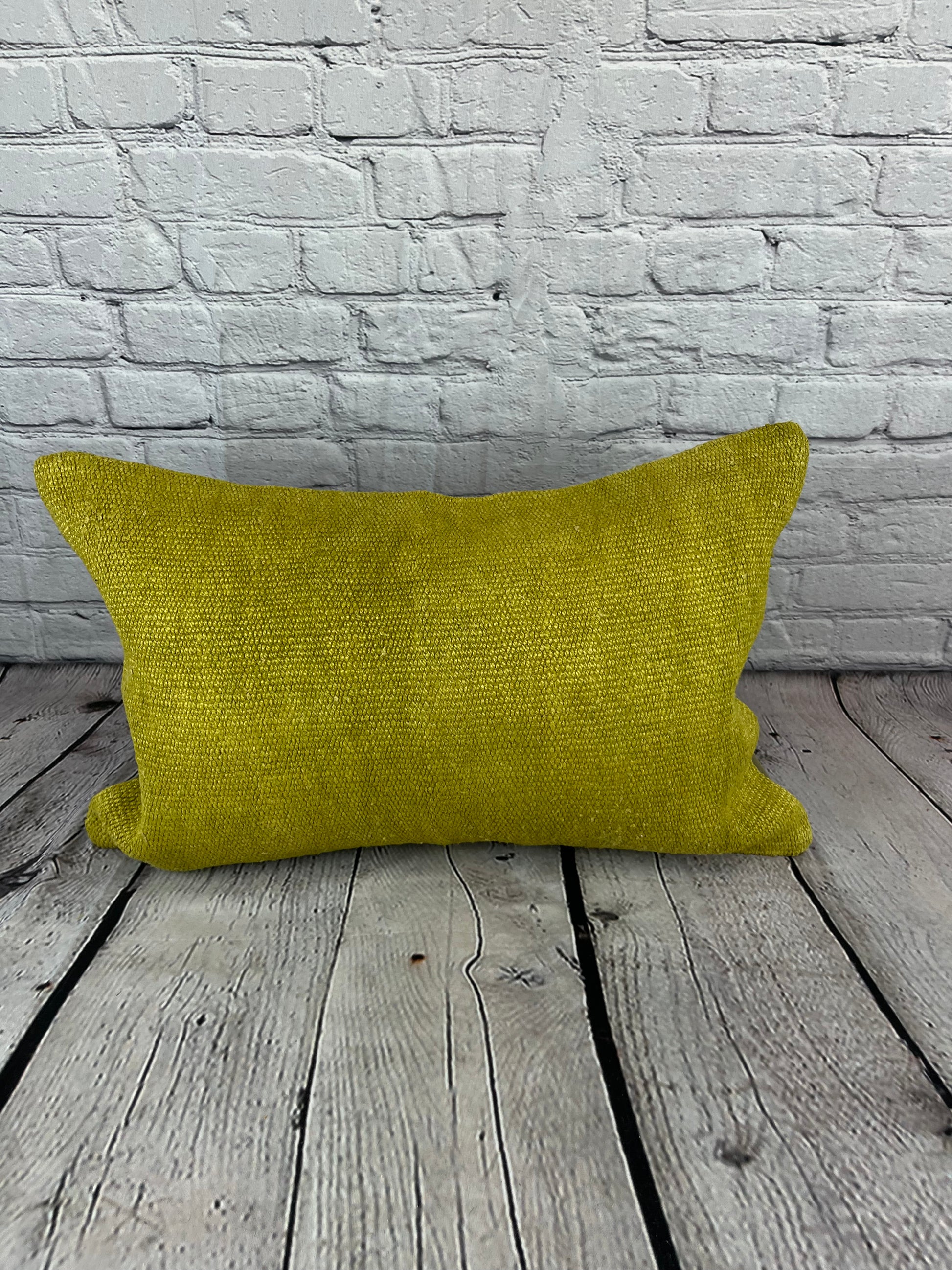 16 x 24 Hemp Pillow Turkish Cushion Natural Green Pillow Cushion Cover #6374