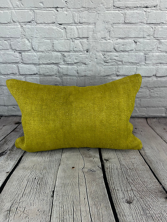 16 x 24 Hemp Pillow Turkish Cushion Natural Green Pillow Cushion Cover #6374