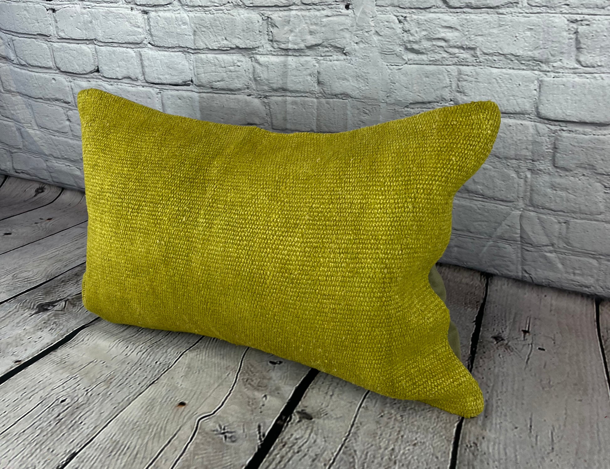 16 x 24 Hemp Pillow Turkish Cushion Natural Green Pillow Cushion Cover #6374